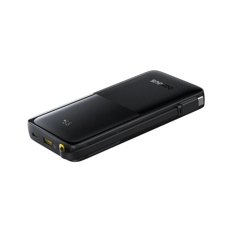 POWER BANK Baseus Bipow 2 Digital ,  display ,  capacitate 10000mAh ,  20W ,  cablu integrat USB Type-C ,  1 x USB Type-C ,  1 x USB ,  total 5V/3A ,  negru ,  Cod Produs: P10077101113-00 [3]