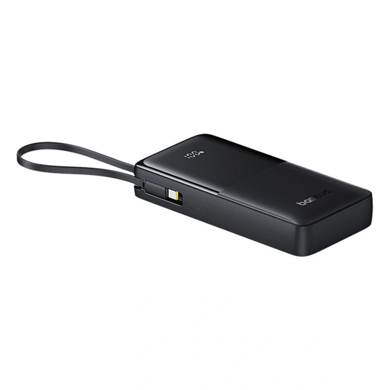 POWER BANK Baseus Bipow 2 Digital ,  display ,  capacitate 20000mAh ,  20W ,  cablu integrat USB Type-C ,  1 x USB Type-C ,  1 x USB ,  total 5V/3A ,  negru ,  Cod Produs: P10077101113-01 [2]