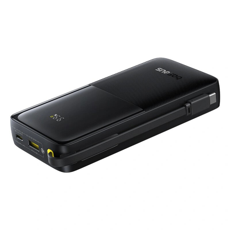 POWER BANK Baseus Bipow 2 Digital ,  display ,  capacitate 20000mAh ,  20W ,  cablu integrat USB Type-C ,  1 x USB Type-C ,  1 x USB ,  total 5V/3A ,  negru ,  Cod Produs: P10077101113-01 [5]
