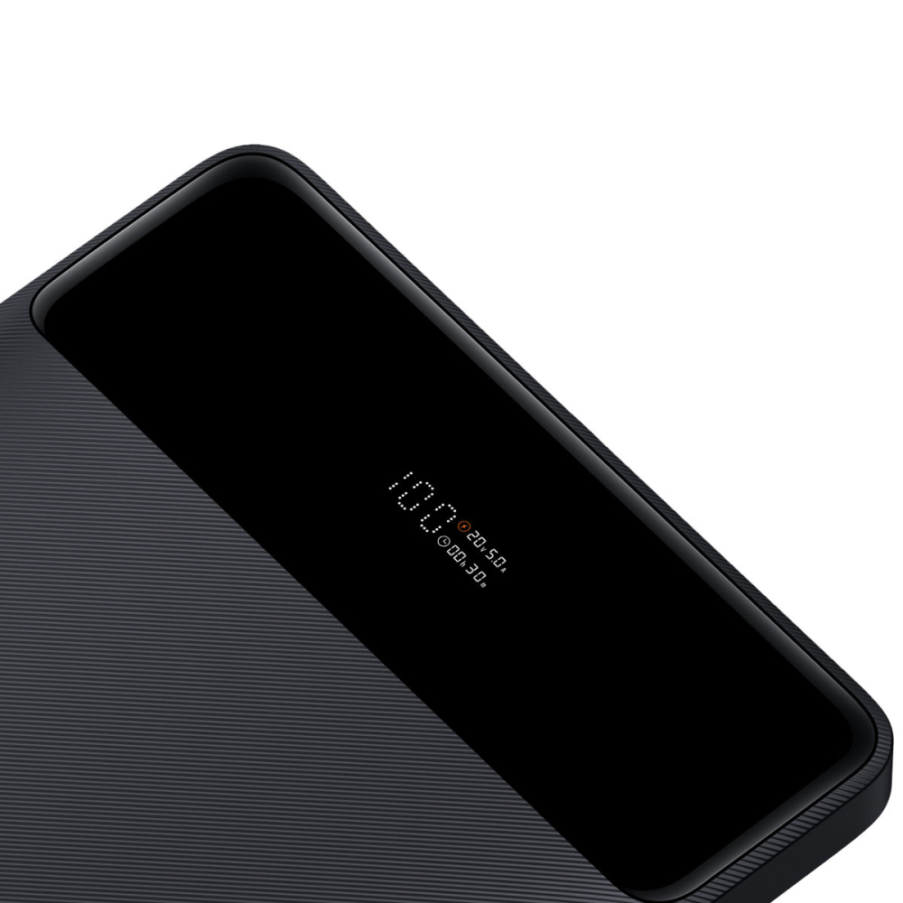 POWER BANK Baseus Bipow Digital Display ,  20000mAh ,  PD 100W ,  ultra thin ,  2 x USB; 2 x USB Type-C ,  display digital pt. status baterie ,  total 5A ,  black Cod Produs: PPDGL-01 [2]