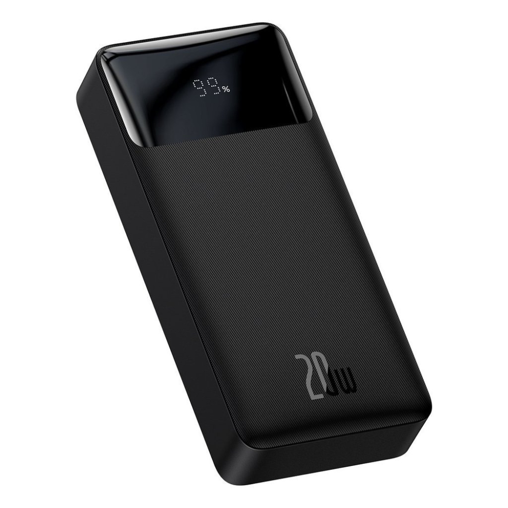 POWER BANK Baseus Bipow Digital Display , 20000mAh , PD 20W ,  2 x USB; 1 x USB Type-C ,  1 x Micro USB digital display pt. status baterie ,  total 3A ,  black Cod Produs: PPDML-M01 [2]