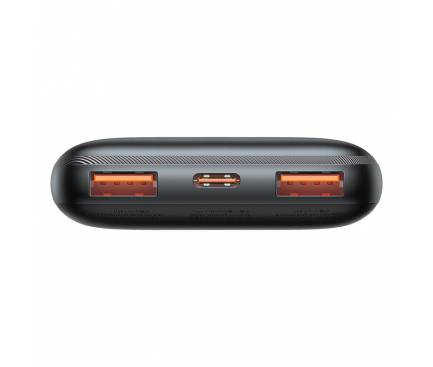 POWER BANK Baseus Bipow Pro , 10000mAh , PD 22.5W , 2 x USB; 1 x USB Type-C , digital display pt. status baterie , total 3A , negr Cod Produs: PPBD040001 [3]