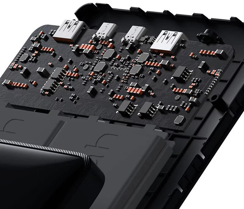 POWER BANK Baseus Blade ,  20000mAh ,  PD 100W ,  ultra thin ,  2 x USB; 2 x USB Type-C ,  display digital pt. status baterie ,  total 5A ,  black ,  Cod Produs: PPBL000201 [4]