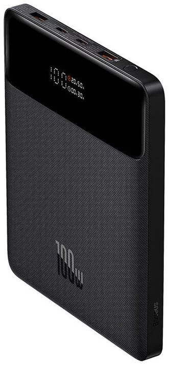 POWER BANK Baseus Blade ,  20000mAh ,  PD 100W ,  ultra thin ,  2 x USB; 2 x USB Type-C ,  display digital pt. status baterie ,  total 5A ,  black ,  Cod Produs: PPBL000201 [1]