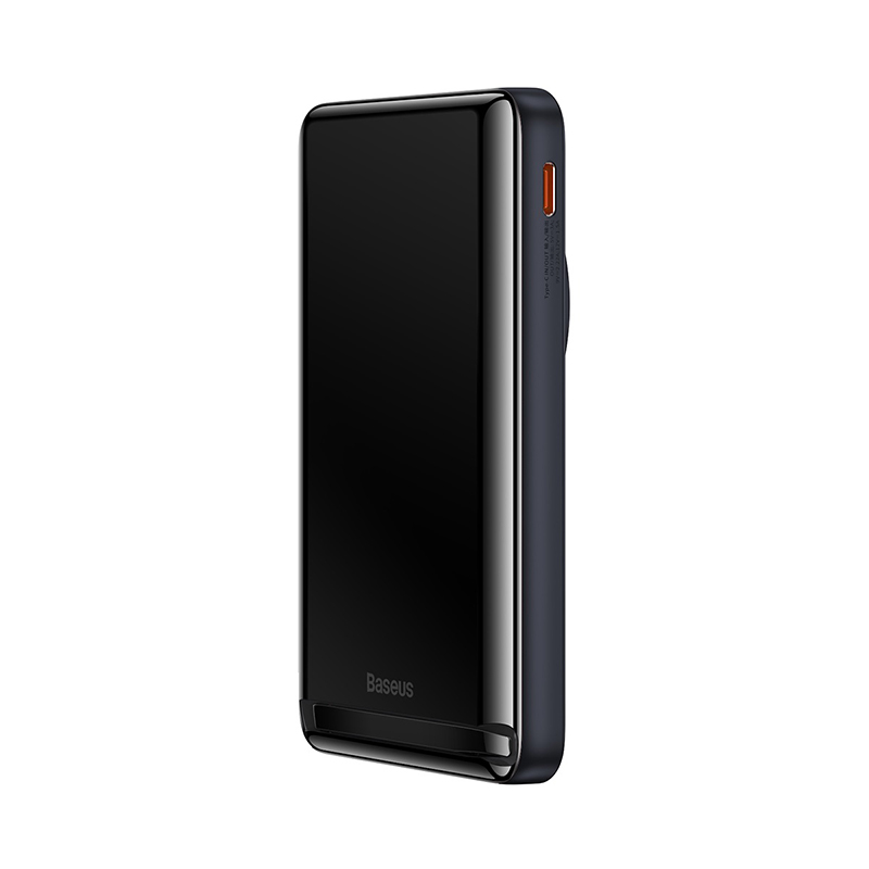 POWER BANK Baseus Bracket Magnetic , 10000mAh , PD 20W , 1 x USB Type-C , incarcare wireless 15W , prindere magnetica Iphone , include cablu USB Type-C la USB Type-C 60cm , albastru Cod Produs: [3]