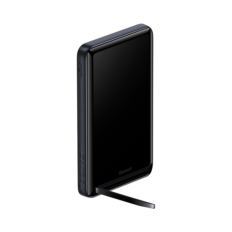 POWER BANK Baseus Bracket Magnetic , 10000mAh , PD 20W , 1 x USB Type-C , incarcare wireless 15W , prindere magnetica Iphone , include cablu USB Type-C la USB Type-C 60cm , albastru Cod Produs: [4]
