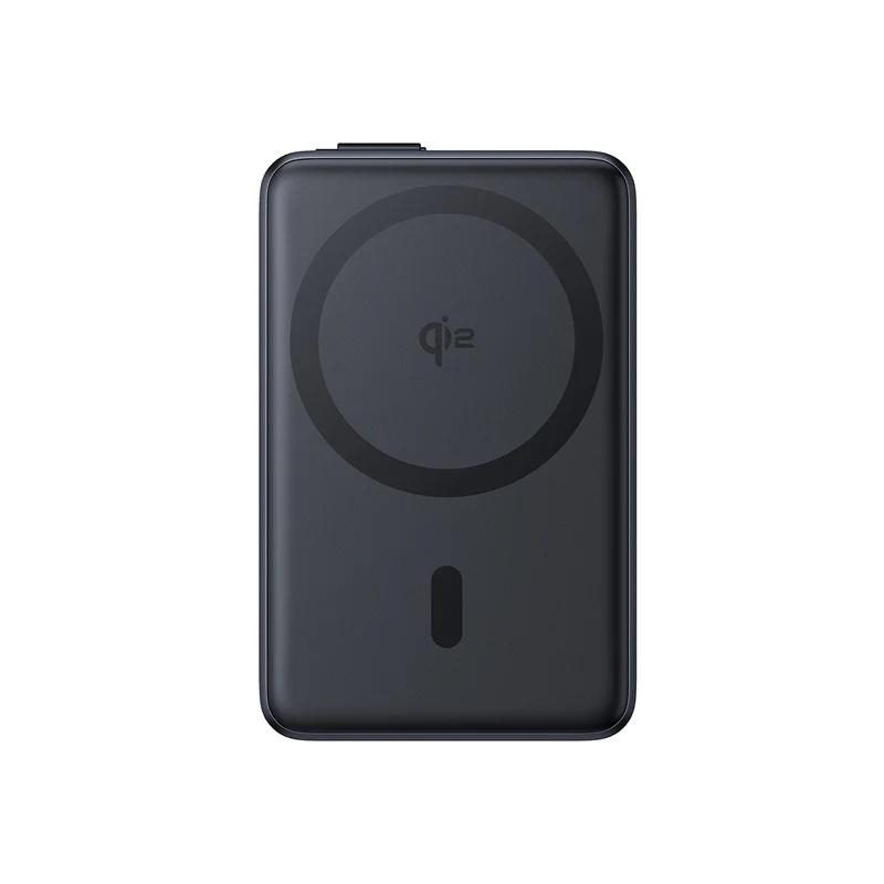 POWER BANK Baseus Nomos Qi2 Kickstand , display , capacitate 10000mAh , 45W , cablu integrat USB Type-C , 1 x USB Type-C , 1 x USB , total 5V/3A , negru , Cod Produs: P10078800123-00 [2]