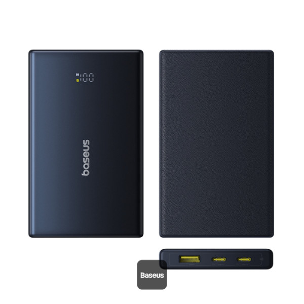 POWER BANK Baseus PicoGo ,  display ,  capacitate 10000mAh ,  20W ,  2 x USB Type-C ,  1 x USB ,  total 5V/3A ,  include cablu Type-C to Type-C 60W lungime 30cm ,  negru ,  Cod Produs: P10076801123-00 [2]