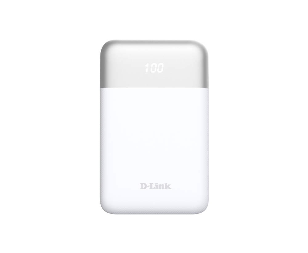 POWER BANK D-Link ,  10000mAh 18W max ,  USB PD 3.0 si QC 3.0 ,  1 x USB Type-C ,  1 x USB , dimensiuni 105 x 72 x 23 mm ,  alb Cod Produs: DPP-101 [1]