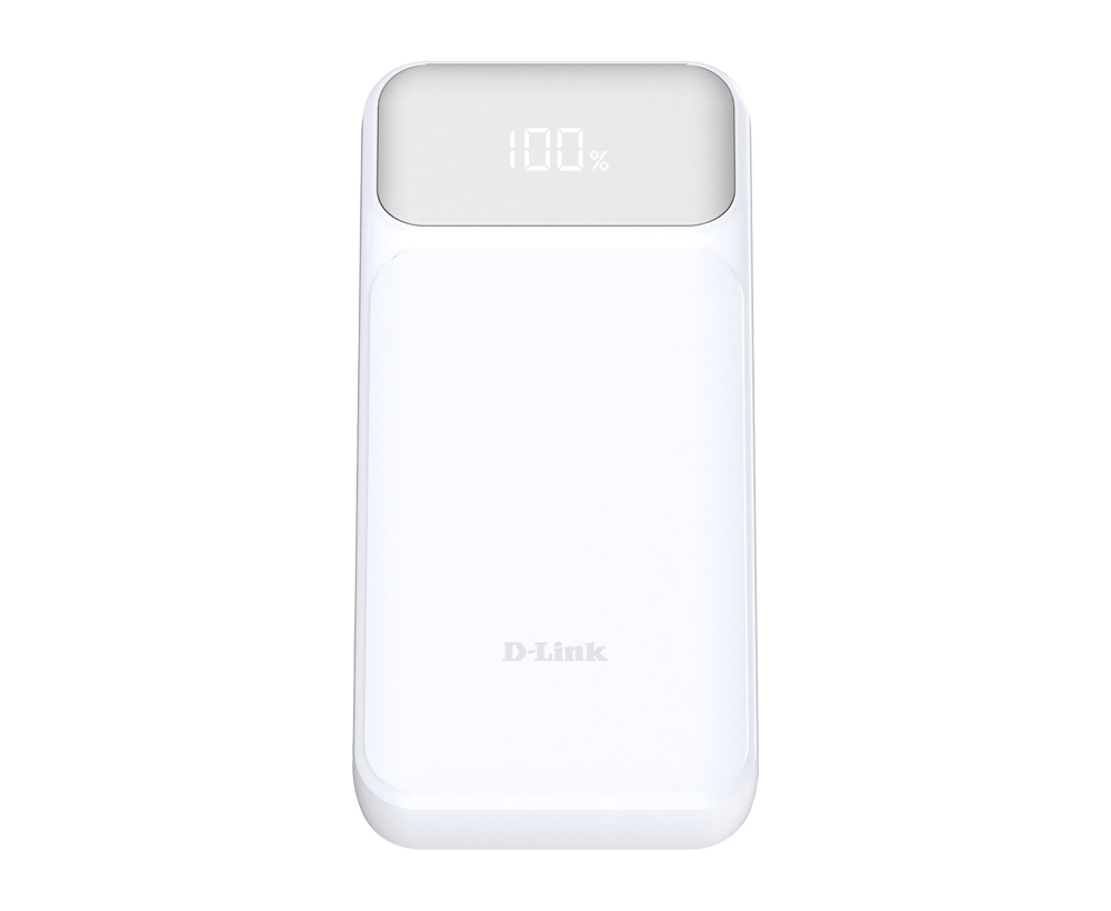 POWER BANK D-Link ,  20000mAh 65W max ,  USB PD 3.0 si QC 3.0 ,  2 x USB Type-C ,  1 x USB ,  dimensiuni 144 x 69 x 29 mm ,  alb Cod Produs: DPP-201 [1]