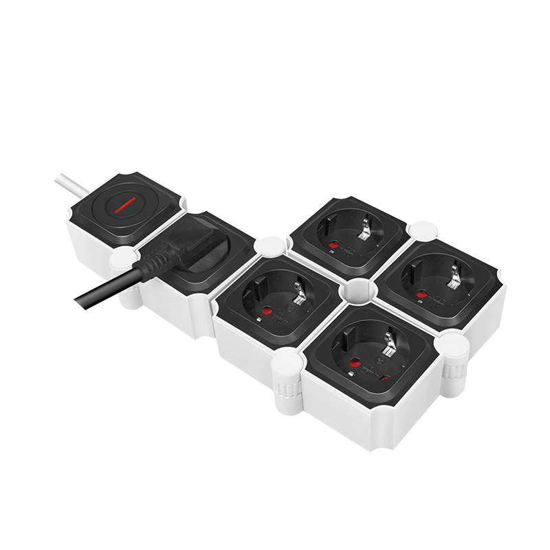 PRELUNGITOR LOGILINK ,  flexibil 180 grade ,  Schuko x 5 ,  cablu 3G 1.5mm2 ,  230 V/16 A ,  50 Hz ,  max. 3600 W ,  buton intrerupator iluminat ,  IP20 ,  1.5m ,  alb/negru Cod Produs: LPS277 [2]