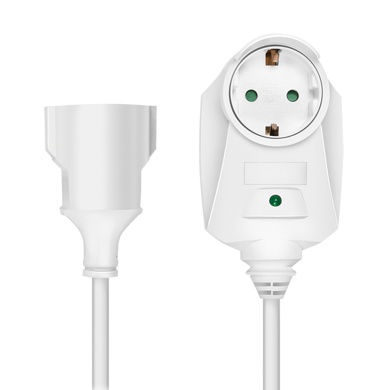 PRELUNGITOR LOGILINK ,  Schuko X 1  ,  Schuko transfer X 1 ,  IP20 ,  230 V/16 A ,  50 Hz ,  max. 3500 W ,  3m ,  alb Cod Produs: LPS275 [2]