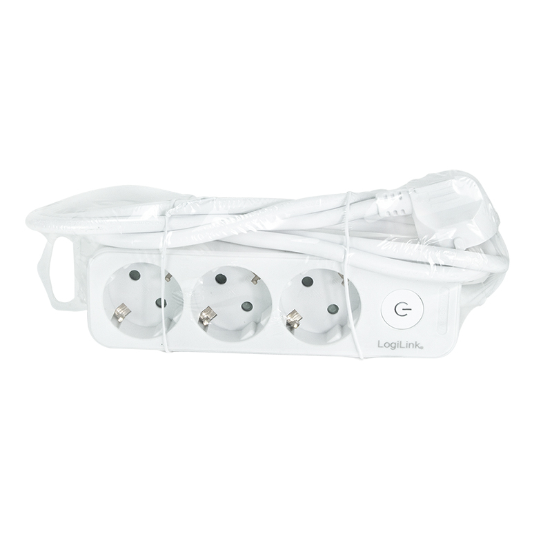 PRELUNGITOR LOGILINK ,  Schuko x 3 ,  cablu 3G 1.5mm2 ,  230 V/16 A ,  50 Hz ,  max. 3600 W ,  buton intrerupator iluminat ,  IP20 ,  1.5m ,  alb Cod Produs: LPS244 [2]