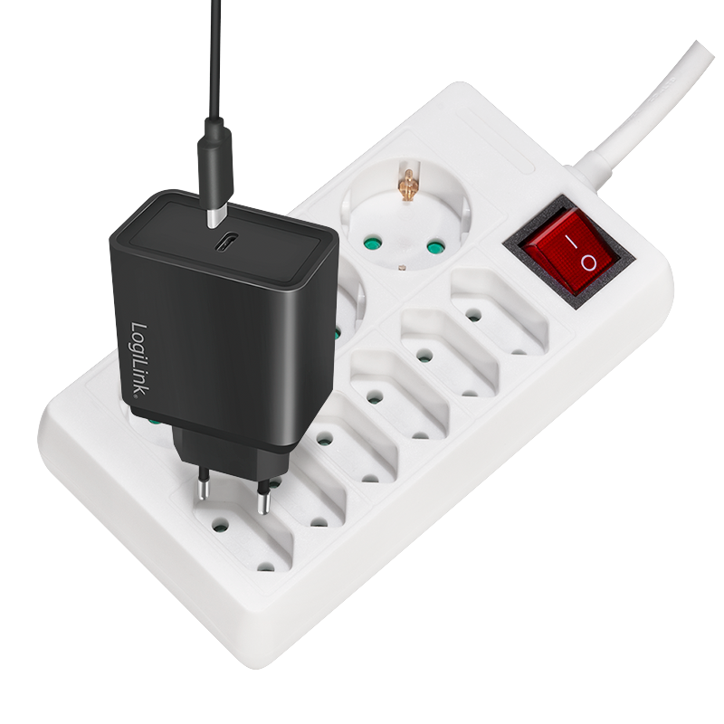 PRELUNGITOR LOGILINK ,  Schuko x 3 + Euro skt x 6 ,  cablu 3G 1.5mm2 ,  230 V/16 A ,  50 Hz ,  max. 3500 W ,  buton intrerupator iluminat ,  IP20 ,  1.5m ,  alb ,  Cod Produs: LPS201 [2]