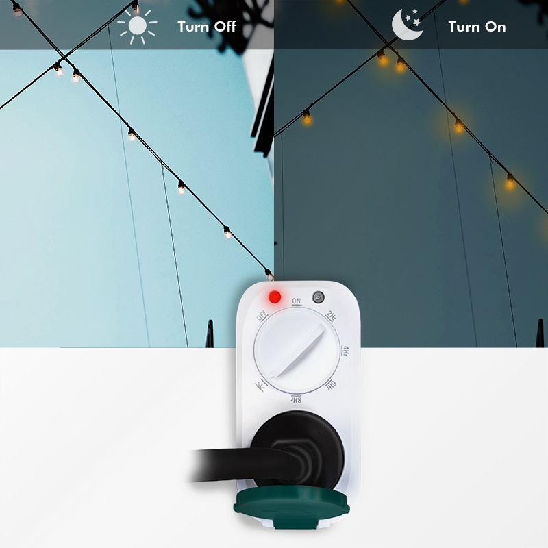 PRIZA inteligenta LOGILINK ,  Schuko x 1 ,  conectare prin Schuko (T) ,  16A ,  comutare mecanica a timpului-7 presetari ,  protectie stropire cu apa IP44 ,  pentru exterior ,  alb Cod Produs: ET0013 [3]