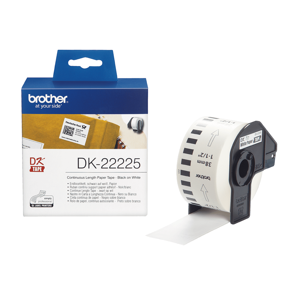 Rola de hartie continua originala Brother DK22225, 38mm latime, 30.48 metrii [2]