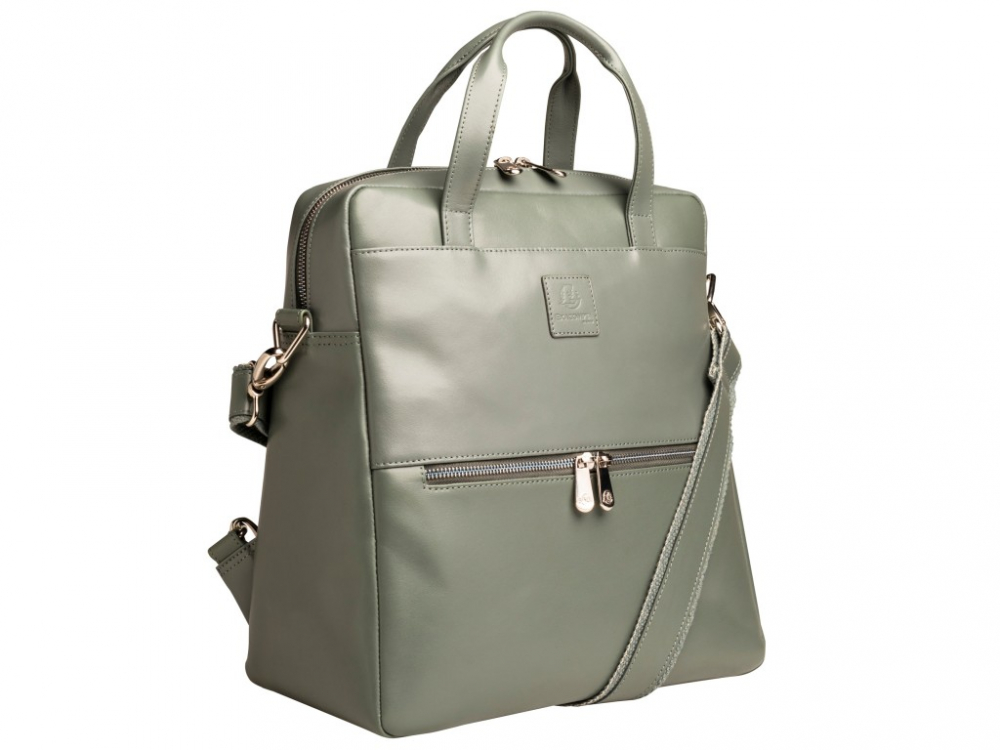 Rucsac din piele laptop 14" Exactive Lady Exacompta 17236E, gri [2]