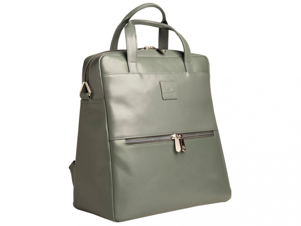 Rucsac din piele laptop 14" Exactive Lady Exacompta 17236E, gri [3]