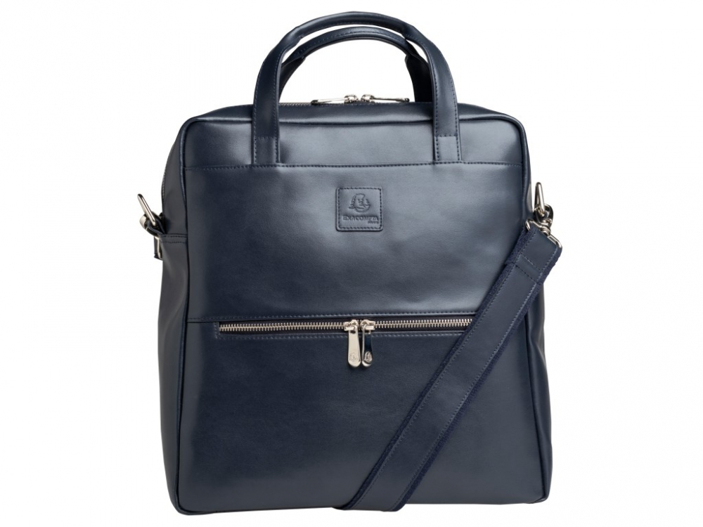 Rucsac din piele laptop 14" Exactive Lady Exacompta 17237E, bleumarin [2]