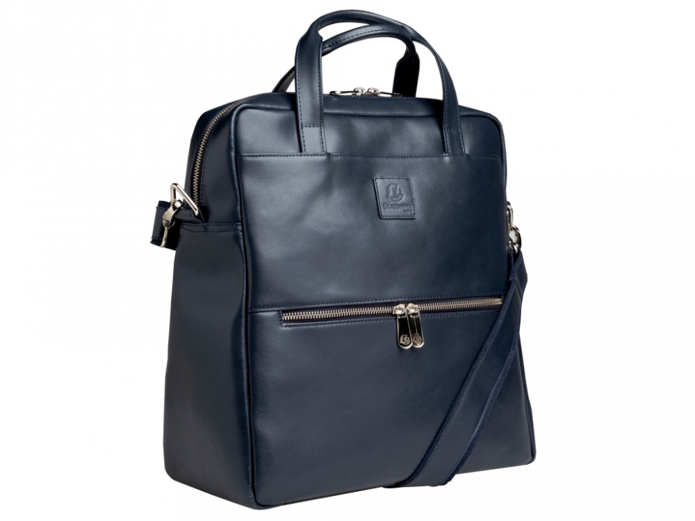 Rucsac din piele laptop 14" Exactive Lady Exacompta 17237E, bleumarin [3]