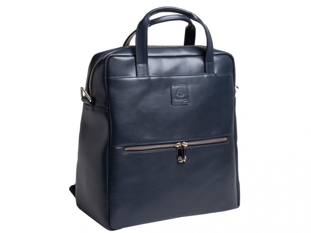Rucsac din piele laptop 14" Exactive Lady Exacompta 17237E, bleumarin [5]