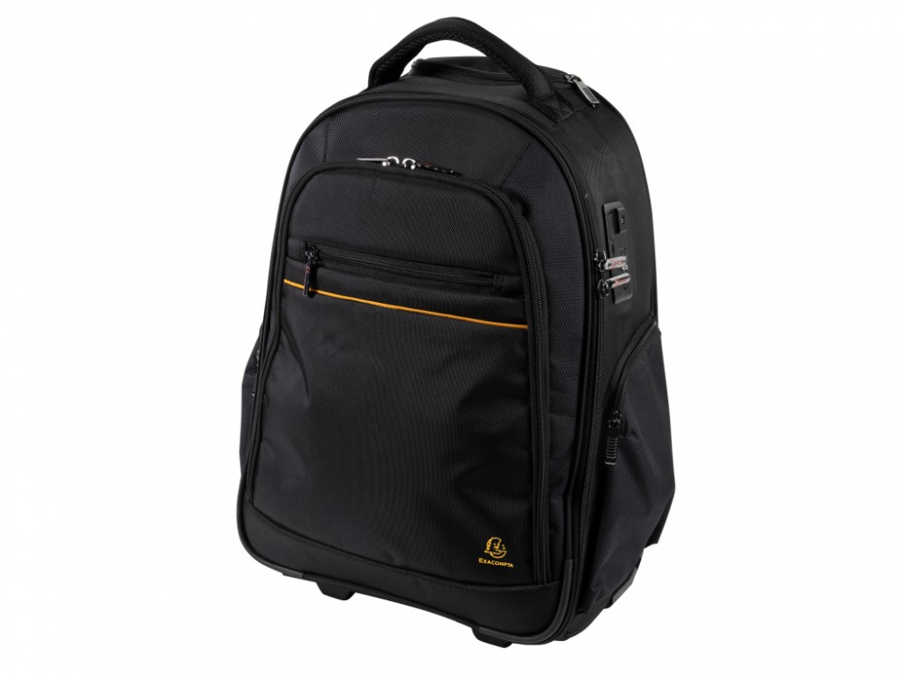 Rucsac laptop 15,6" Exactive Exabusiness cu roti si maner telescopic Exacompta 18634E, negru [2]