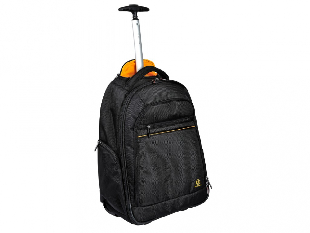 Rucsac laptop 15,6" Exactive Exabusiness cu roti si maner telescopic Exacompta 18634E, negru [4]