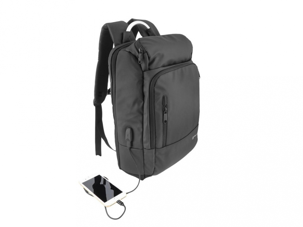 Rucsac laptop Tellur Business L, cu port USB, 17.3", negru [1]