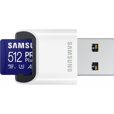 SAMSUNG PRO Plus microSD 512GB Up to 180MB/s Read and 130MB/s Write speed with Class 10 4K UHD incl. Card reader 2023 Cod Produs: MB-MD512SB/WW [3]