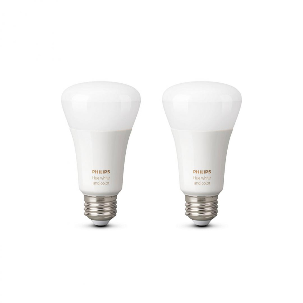 SET 2 becuri smart LED Philips , soclu E27 , putere 10W , forma clasic , lumina multicolora , alimentare 220 - 240 V , Cod Produs: 8718696729052 [2]