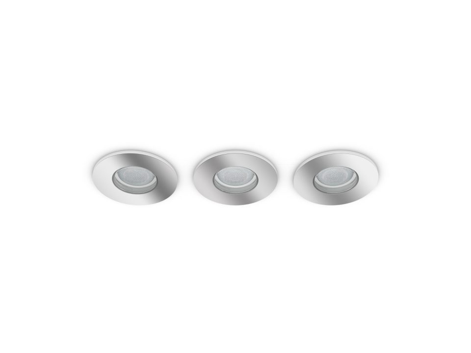 SET 3 SPOTURI incastrate smart LED Philips ,  soclu integrat ,  putere 5W ,  forma spot ,  lumina alb calda ,  alb rece ,  alimentare 220 - 240 V ,  Cod Produs: 8719514340817 [2]