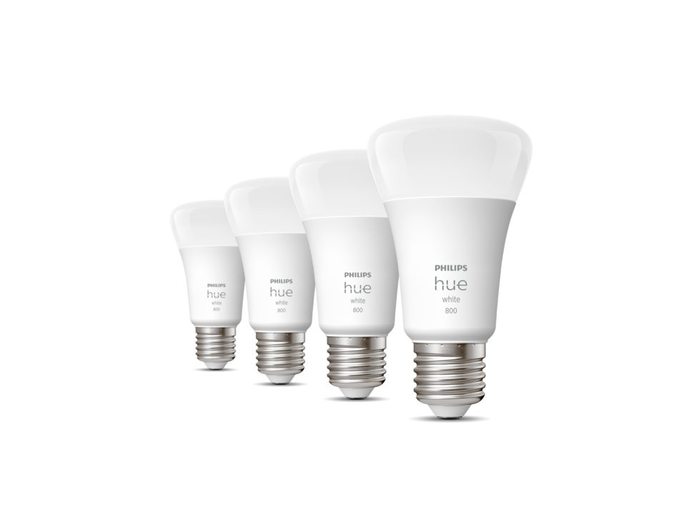 SET 4 becuri smart LED Philips , soclu E27 , putere 9W , forma clasic , lumina alb calda , alimentare 220 - 240 V , Cod Produs: 8719514319141 [2]