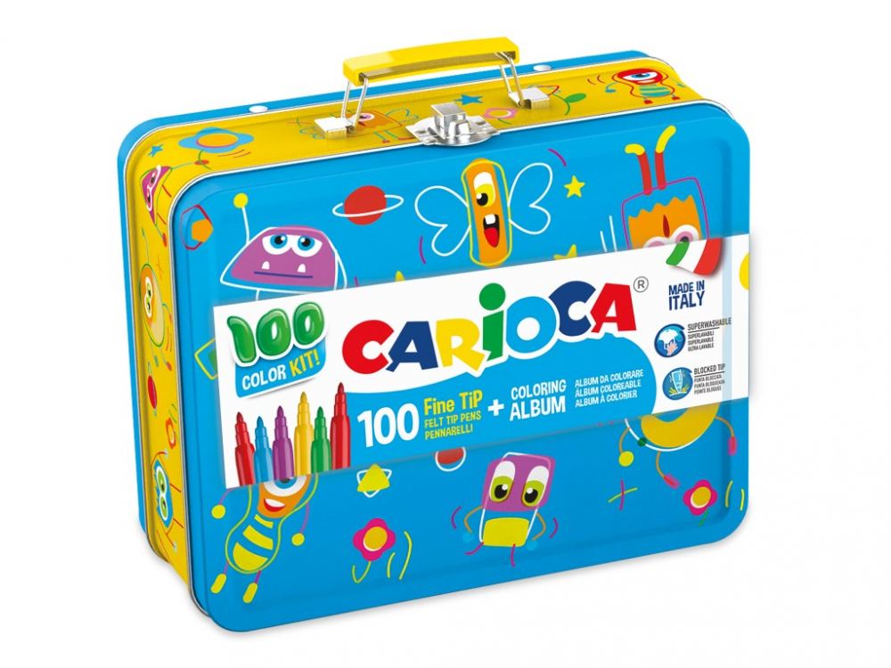 Set colorat in cutie metalica Carioca [2]