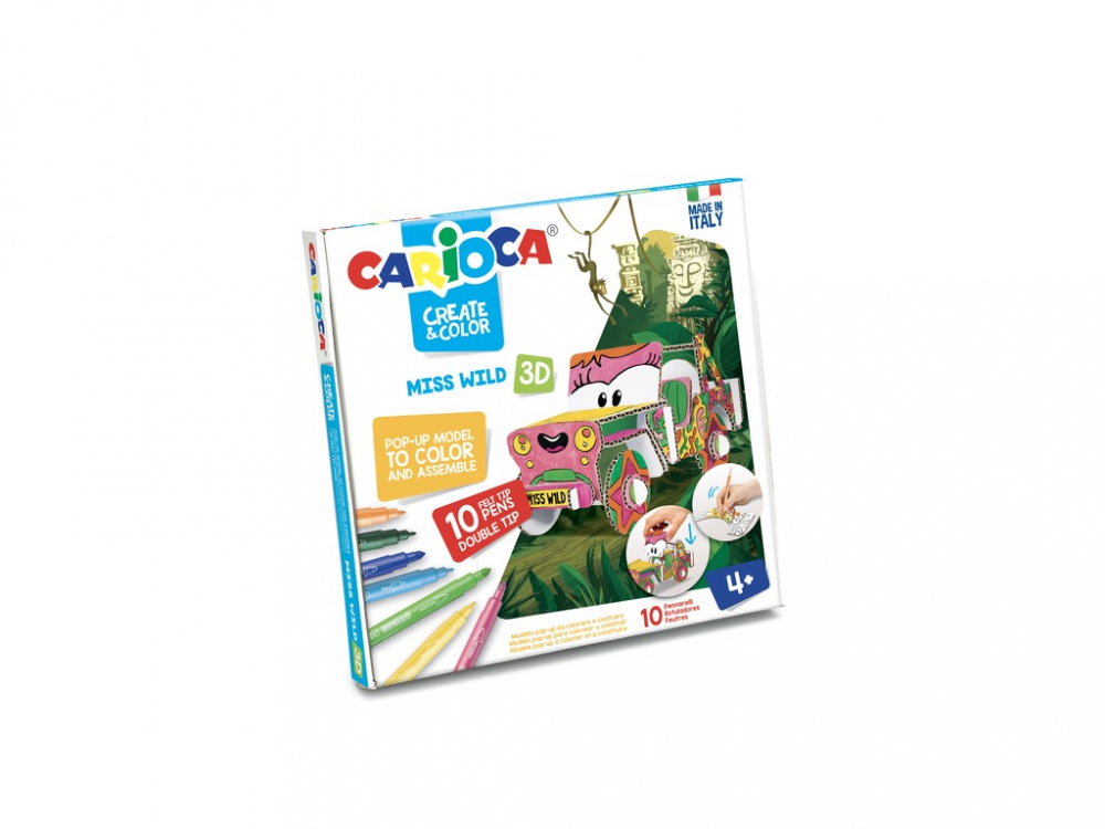 Set creativ Create & Color Miss Wild 3D Carioca [1]