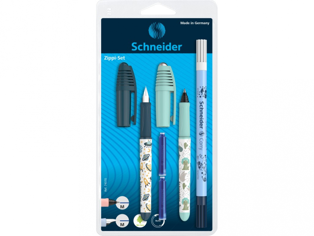 Set stilou + roller Schneider Zippi + pic Corry + 2 rezerve/blister [1]