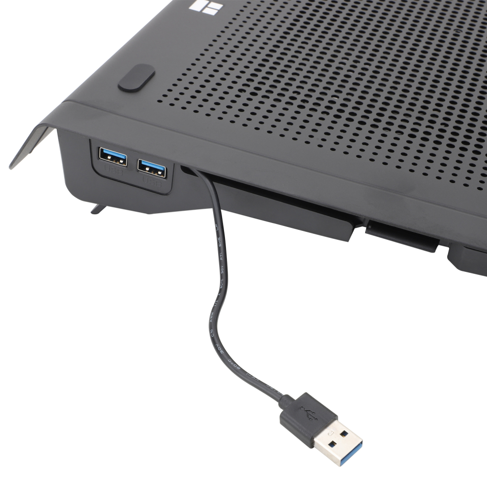STAND Notebook Thermalright ,  NB compatibil max. 17 inch ,  2 x fan ,  112mm ,  1300 RPM ,  USB 3.0 x 2 ,  negru ,  Cod Produs: TR-NCP01B [8]