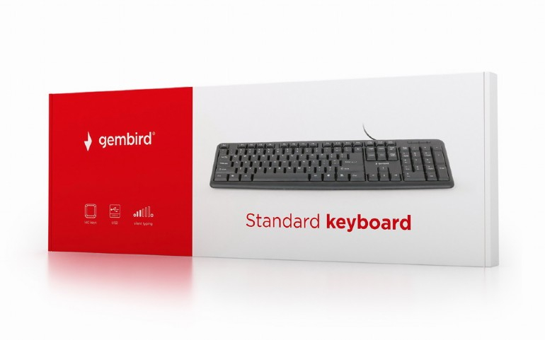 TASTATURA GEMBIRD USB ,  104 taste ,  black ,  Cod Produs: KB-U-103 [4]