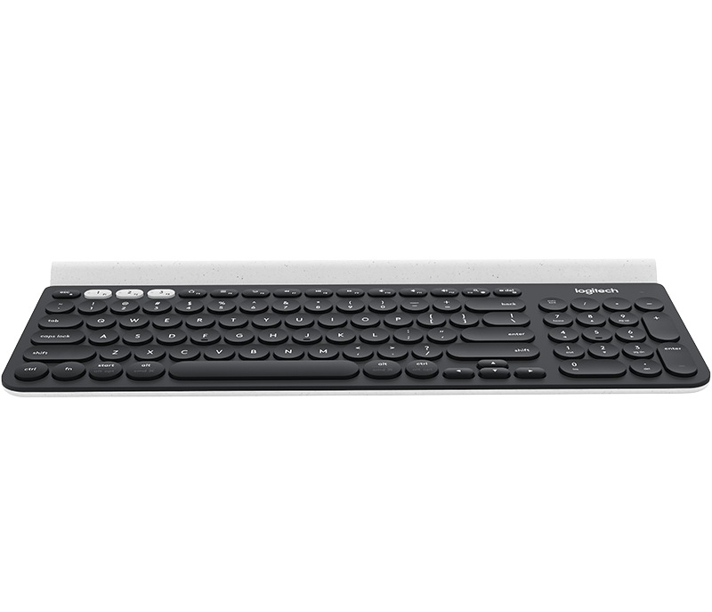 TASTATURA LOGITECH wireless &amp; bluetooth ,  multimedia ,  1 singur receiver ,  negru &amp; argintiu ,  Cod Produs: 920-008042 [3]