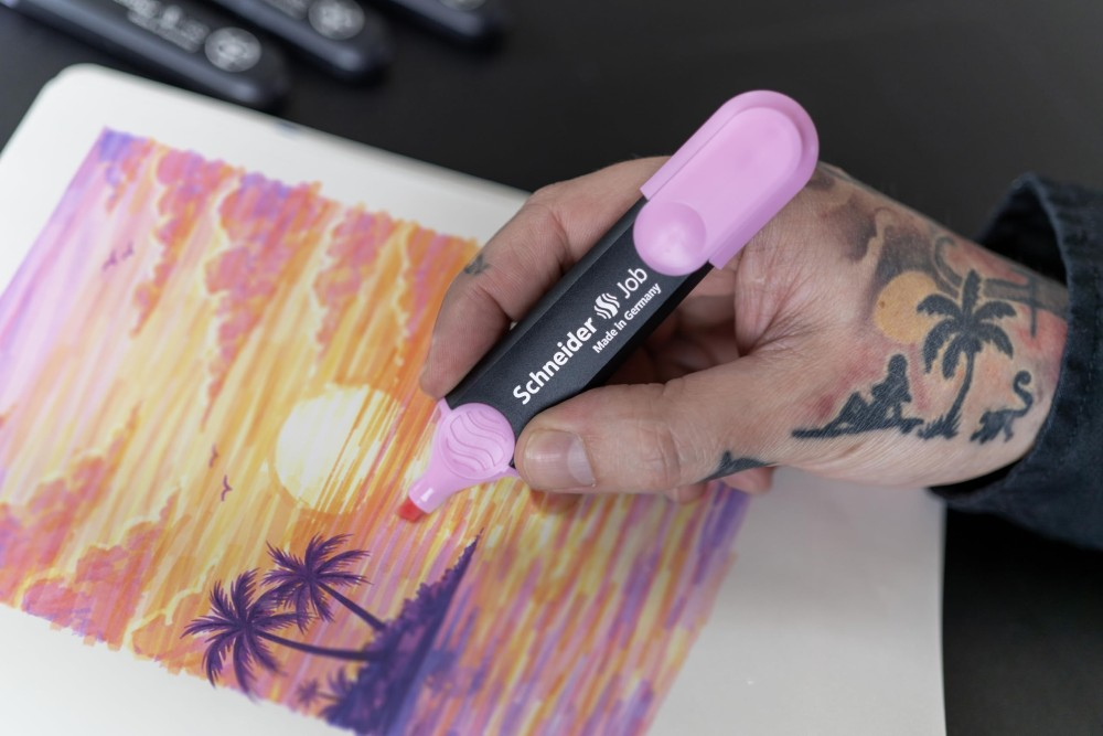 Textmarker Schneider Job Sunset Dreams 6 culori/set [3]