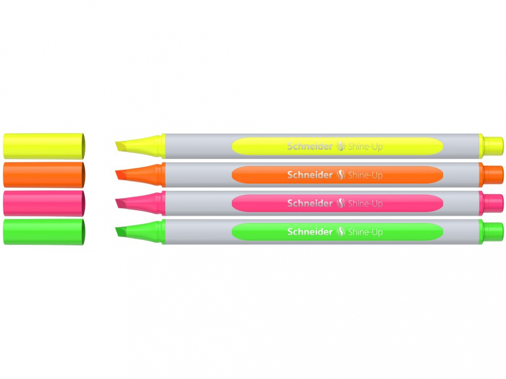 Textmarker Schneider Shine-Up 4 buc/set [2]