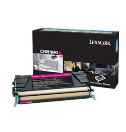 Toner Original Lexmark Magenta, C748H3MG, pentru C748, 10K, (timbru verde 1.2 lei) , "C748H3MG" [2]