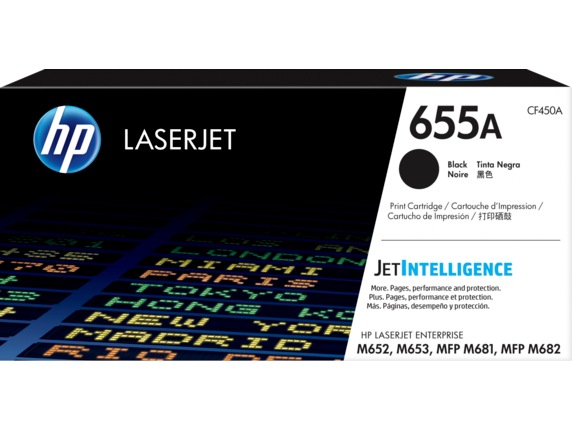 Toner Original CF450A HP Black, nr.655A, pentru Color LaserJet M652 | M653 | M681 | M682, 12.5K [1]