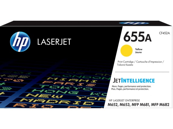 Toner Original CF452A HP Yellow, nr.655A, pentru Color LaserJet M652 | M653 | M681 | M682, 10.5K [1]