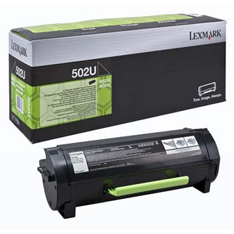 EXT Toner original Lexmark 50F2U00 , 502U , negru , 20000p , capacitate ultra-mare , returnare [1]