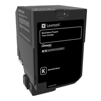 EXT Toner original Lexmark 74C20K0 , negru , 3000p , returnare [1]