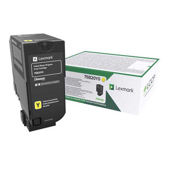 Toner original Lexmark 75B20Y0 , galben , 10000p , returnare [1]