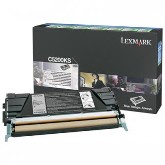 EXT Toner original Lexmark C5200KS , negru , 1500p , returnare [1]