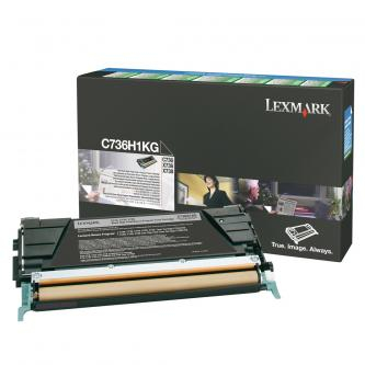 EXT Toner original Lexmark C736H1KG , negru , 12000p , capacitate mare , returnare [1]