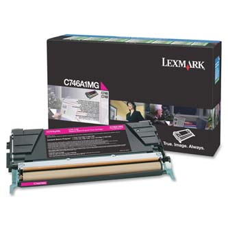 EXT Toner original Lexmark C746A1MG , magenta , 7000p , returnare [1]