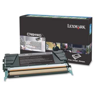 EXT Toner original Lexmark C746H1KG , negru , 12000p , capacitate mare , returnare [1]